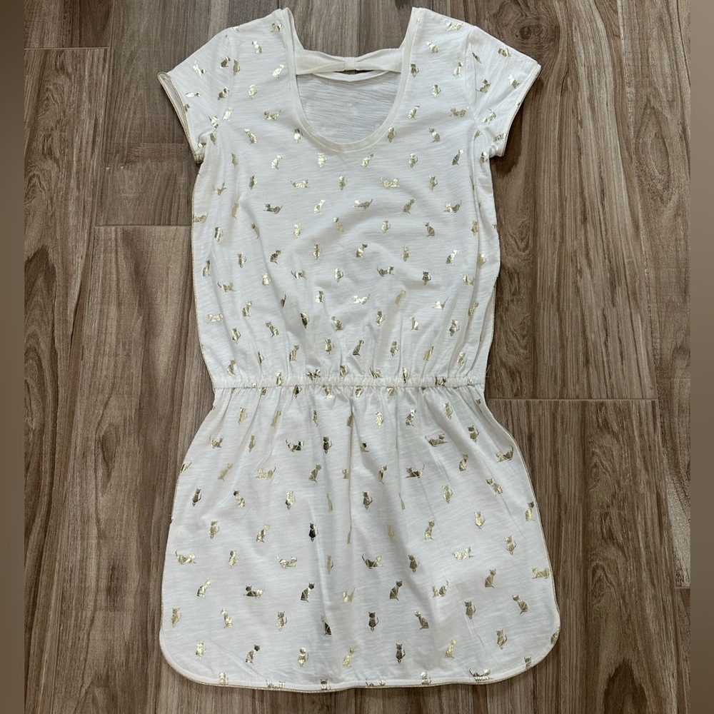 Little Marc Jacobs White and Gold girls Dress. Size 12